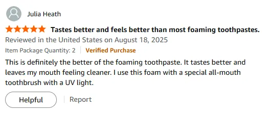 My Top Foaming Toothpaste for Fresher Mouth