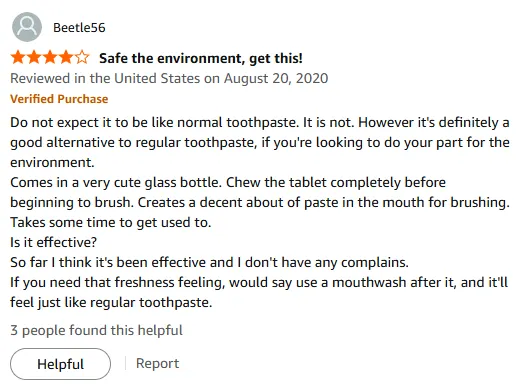 My Eco-Friendly Toothpaste Tablets Review