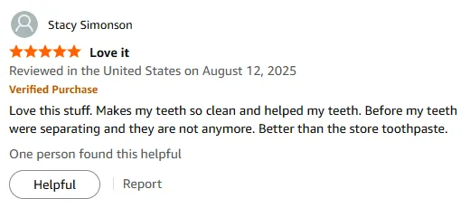 My Natural Toothpaste for Clean Teeth & Fresh Breath