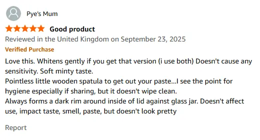 My gentle whitening toothpaste with no sensitivity