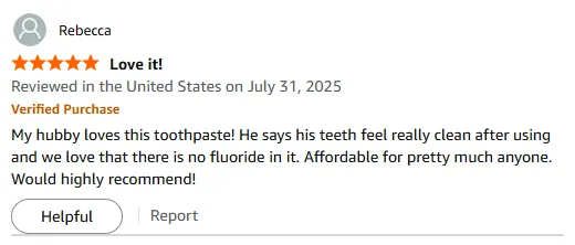 My Hubby Loves This Natural Fluoride-Free Toothpaste