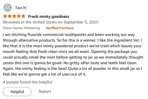 I Ditched Fluoride for This Minty Tooth Powder