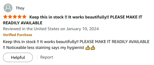 My Hygienist Saw Less Staining With This Toothpaste