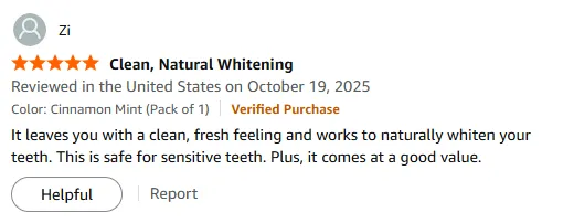 My Sensitive Teeth Toothpaste for Clean Freshness and Natural Whitening