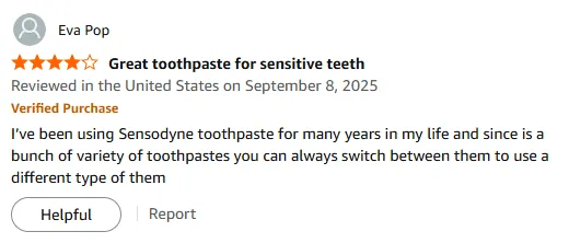 My Sensodyne Toothpaste Relief for Sensitive Teeth