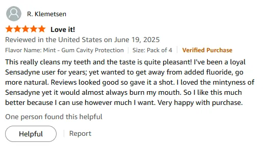 My Natural Mint Toothpaste That Cleans Without Burn