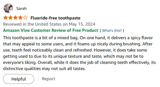 Spicy Miswak Toothpaste: My Clean Fresh Feel