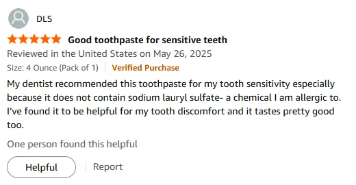 My Dentist-Recommended SLS-Free Toothpaste for Sensitive Teeth