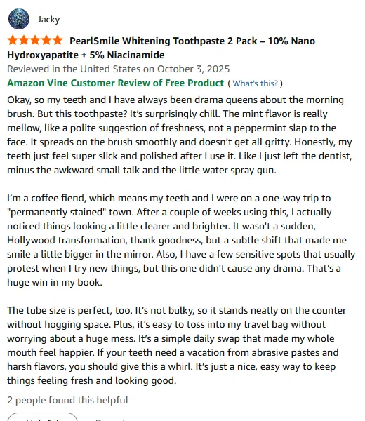 My Gentle nHAp Toothpaste Review: Slick & Bright