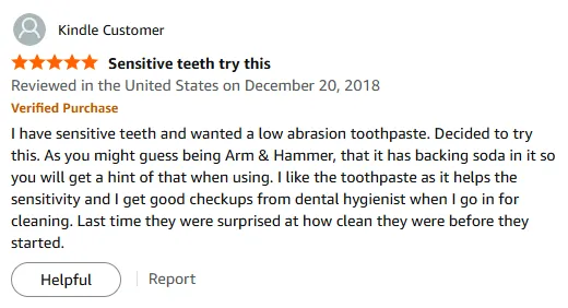 My Sensitive Teeth Love Arm & Hammer Toothpaste