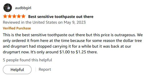 My best sensitive toothpaste for whitening