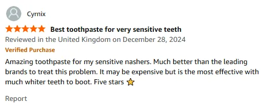 My Sensitive Teeth Savior: Effective Whitening Toothpaste