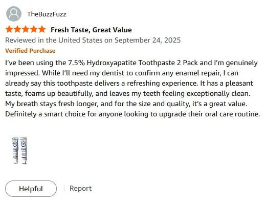 My Amazing Hydroxyapatite Toothpaste for Fresh Smile