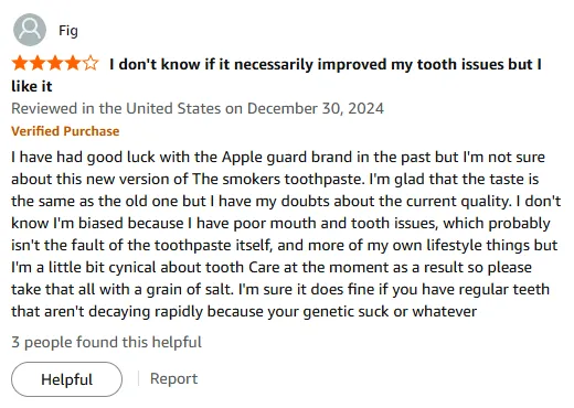 My Smokers Toothpaste Review: Minty but Honest