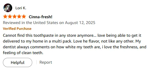My Dentist-Praised Whitening: Crest Cinnamon Toothpaste