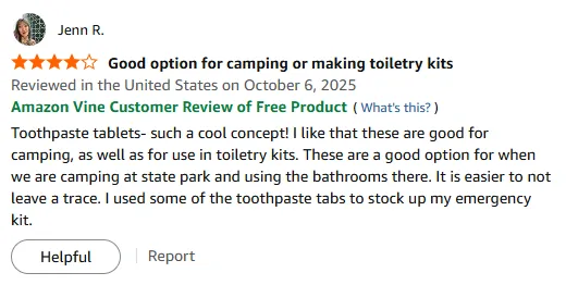 My Go-To Toothpaste Tablets for Camping