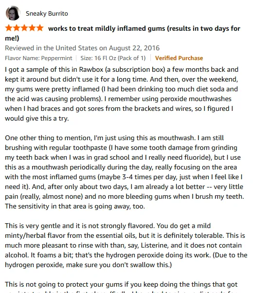 My Gum Inflammation Relief Using Alcohol-Free Mouthwash