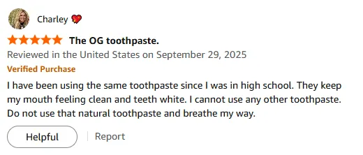 My Arm & Hammer Toothpaste Keeps Teeth White And Clean