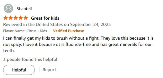 My Kids Love This Non-Spicy Fluoride-Free Tooth Powder