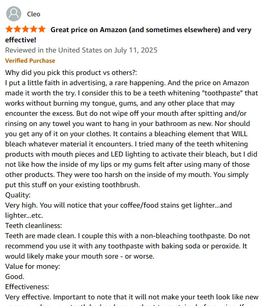 I found a gentle whitening toothpaste that works