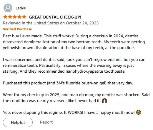 Hydroxyapatite Toothpaste Reversed My Demineralization