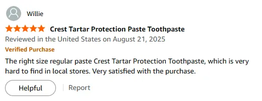 My Crest Tartar Protection Toothpaste Find