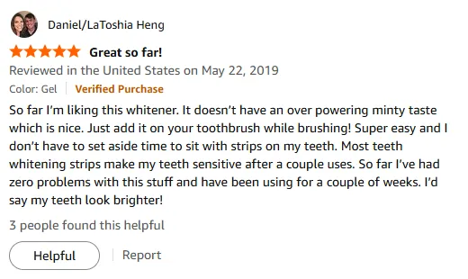 My Brightened Teeth Without Sensitivity: LINHART Whitener