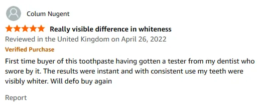 My Dentist's Toothpaste: Instant Whitening Review
