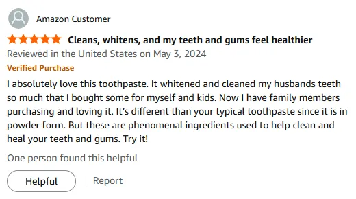 My Toothwhitening Secret: Natural Toothpowder