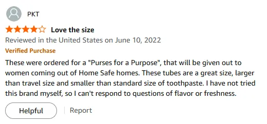 My Perfect Mint Toothpaste for Charity Gifts