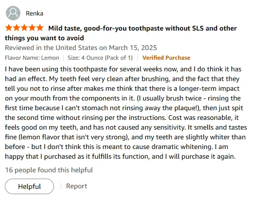 My Hydroxyapatite Toothpaste Review: Gentle Whitening