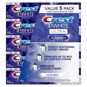 My Vivid Mint Crest Toothpaste: Great Value 5-Pack
